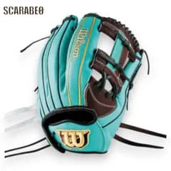 Wilson ウイルソン 女子ソフトボール グラブ Queen DUAL 内野手用 87 Dブラウン×ティールSS 女性用 グローブ デュアル 小指2本入れ推奨 親指パッド 内野用 ソフトボール用 wbw104496
