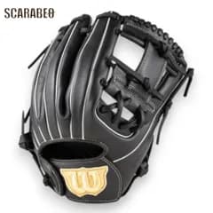 Wilson ウイルソン ソフトボール グラブ Bear DUAL M ブラック デュアル 小指2本入れ推奨 親指パッド 初心者向け 即使用可能 グローブ ソフトボール用 wbw104513