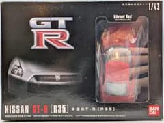 バンダイ 1/43 塗装済組立キット ニッサンGT-R[R35](赤)/塗装済組立キット