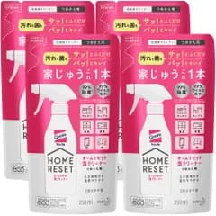 【まとめ買い】クイックルホームリセット 泡クリーナー詰め替え250ml×4個 白 [無香料] [250 ml (Pack of 4)]
