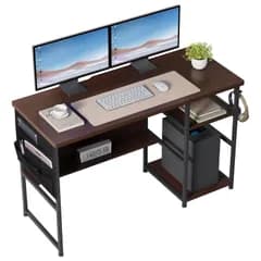 デスク 机 Maihail pcデスク ゲーミングデスク パソコンデスク 幅120*50cm ラック付きデスク 棚付きデスク 作業机 事務机 ラック付きデスク computer desk 勉強机 作業台 学習机 ??? つくえ ?子 ?? 棚付きデスク デスク