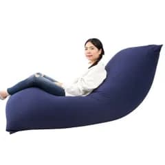 KIMSOOYA ビーズクッション 特大 120*65cm 座椅子 座布団 豆袋 ソファ もちもち 洗えるカバー