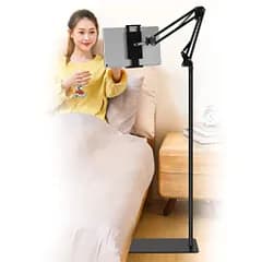 タブレットフロアスタンド 床置き 寝ながら 調節可能なユニバーサル360度回転メタルタブレットホルダー 電話スタンド for iPad pro、Kindle、android surface、Fire HD8、N-Switch、iPhone 1 0dbea040
