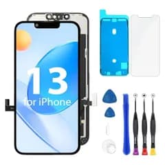for iPhone 13 液晶パネル 6.1インチ LCD 13 画面交換 黒 FHD フロントパネルタッチスクリーン修理用スクリーンデジタルコンバーター修理ツールi b0351813