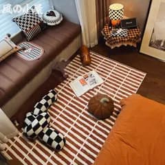【数量限定】カーペット 北欧風 シンプル スタイル おしゃれ かわいい インテリア モダン スタイリッシュ 160x120 滑り止め 付き オーバーロック加工