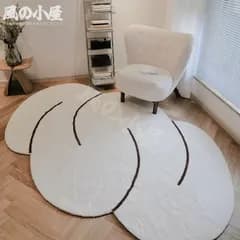 【数量限定】カーペット 敷物 北欧 120×160cm 140×200cm 160×230cm 200×300cm 楕円 円形 おしゃれ ふわふわ インテリア 絨毯 じゅうたん 洗える 滑り止め付き マット