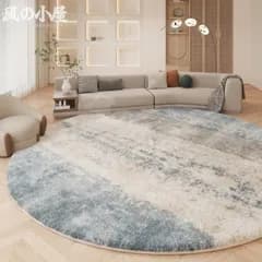 【数量限定】シンプルなラウンドカーペット ラグ マット