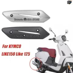 KYMCO LIKE 125 LIKE150 CK150T-5用オートバイ排気管カバーマフラー耐熱プレート断熱ガード