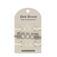 shobido 粧美堂 ミッフィー DickBruna シルエットアメピン 3P ＜ IVORY＆GREIGE ＞ MF46392 [IVORY＆GREIGE]