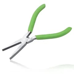 LEONTOOL 平ペンチ 平やっとこ 平ヤットコ 平型ペンチ ギザなし 対象物を傷つけにくい 125mm マイクロ 小型 軽量 精密作業 アクセサリー用 ジュエリー製作 手作り 手芸用品 DIY プロ ホビー 工具 女性サイズ 作業効率アップ 初心者向け