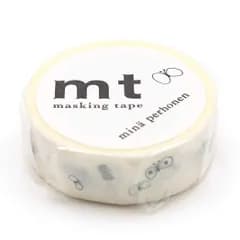 カモ井加工紙 ミナペルホネンchoucho logo・navy 幅15mm×10m巻き MTMINA13