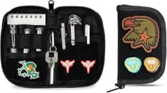 VIPERADE VE20 EDCポーチ 小型 8コンパートメント付き ポケットツールポーチ パッチパネル付き メンズ ミニオーガナイザーバッグys