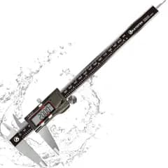 KETOTEK ノギス デジタル 0-200mm/0-8inch ステンレス鋼の電子バーニアキャリパーの測定DIYの用具のマイクロメートルIP54防水ys