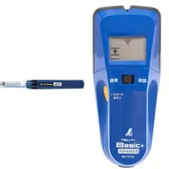 シンワ測定(Shinwa Sokutei) 下地探し どこ太 Basic 35mm 石膏ボード用の針式の下地探し マグネット付 79025 &下地センサー Basic+ 深部・電線探知 液晶表示 79154【セット買い】ys