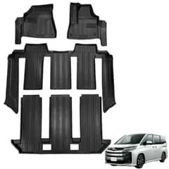 XALER トヨタヴォクシー ノア 90系 7人乗 ガソリン車 3Dフロアマット 2022年1月～現行 立体フロアマット オートマ用 前席&2列目&3列目 TPE素材 カスタムパーツ 防水 滑り防止 耐汚れ 消臭/抗菌効果 車種専用設計 カー用品 4PCSts