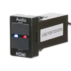 Timloon HDMI入力ポート＆USB入力ポート TOYOTA トヨタ車系用 | オーディオ中継， 携帯電話ミラーリング，ビデオ入力， 防塵カバー付き， 空のスイッチ穴に取り付けるts