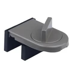 10 個入り グレー 【業務用】工事不要窓補助錠 アルミ合金製 2.8?4.2cm サッシ対応 換気固定 賃貸防犯対策★m c4efc14e