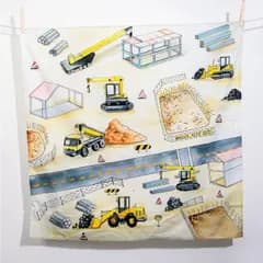 Wonderie プレイクロス　‘At the Building Site‘