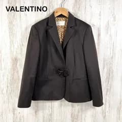 VALENTINO ヴァレンティノ レオパード バックルベルト テーラードジャケット ブラウン
