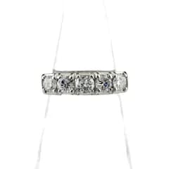 メレダイヤ デザインリング プラチナ 指輪 リング 10号 Pt900 ダイヤモンド レディース 【中古】