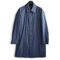 新品 D'URBAN ダーバン レインウェア ステンカラーコート L 定価71,500円 ネイビー ナイロン100％ 撥水 軽量 パッカブル 収納袋付き メンズ ビジネスコート スプリングコート 通勤 出張 雨具 ロングコート 紳士服