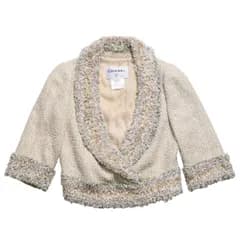 極美品 CHANEL シャネル セットアップ ツイード ジャケット インナー P45206V25533 マルチカラー サイズ36 中古 4a005413