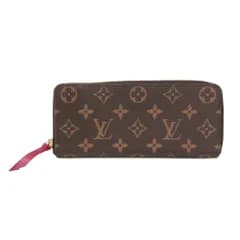 ルイ・ヴィトン(Louis Vuitton) モノグラム ポルトフォイユ クレマンス M60742 レディース モノグラム 長財布（二つ折り） ブラウン,フューシャ