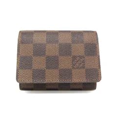 ルイ・ヴィトン(Louis Vuitton) ダミエ アンヴェロップ・カルト ドゥ ヴィジット N62920 ダミエキャンバス 名刺入れ ブラウン