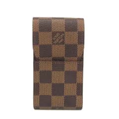ルイ・ヴィトン(Louis Vuitton) ダミエ タバコケース ダミエキャンバス ブラウン,エベヌ エテュイ・シガレット N63024