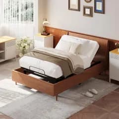 FLEXISPOT 電動ベッド リクライニング フレーム シングル 一人用 ベッドフレーム 簡単リモコン 奥行195×高さ36.5? 耐荷重270kg ゼミダブルサイズ 低噪音 5年き (ゼミダブル)★m 5dfe11f1