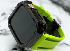 Apple WatchフレームカバーTPUケースand ラバーベルトカスタムバンドセット 38.40.41.42.44.45.49ultra ウルトラ 112