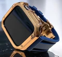 Apple WatchフレームカバーTPUケースand ラバーベルトカスタムバンドセット 38.40.41.42.44.45.49ultra ウルトラ 107
