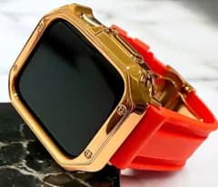 Apple WatchフレームカバーTPUケースand ラバーベルトカスタムバンドセット 38.40.41.42.44.45.49ultra ウルトラ 108