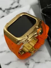タイトル　アップルウォッチカバーケースApple Watchラバーバンドベルト メタル　29