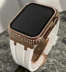  a-3  アップルウォッチ用　シームレス　バンド　別注ラバー　ベルトAppleWatch キラキラ　カスタム　カバー　ケース　38 40 41 42 44 46 49mm Ultra　SE　　