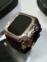 タイトル　アップルウォッチカバーケースApple Watchラバーバンドベルト メタル　31