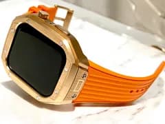 アップルウォッチ改良版新作カバーケースApple Watchラバーベルトカスタム113