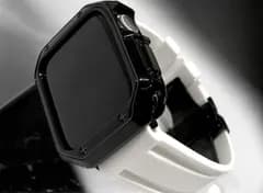 Apple WatchフレームカバーTPUケースand ラバーベルトカスタムバンドセット 38.40.41.42.44.45.49ultra ウルトラ 111