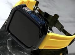 Apple WatchフレームカバーTPUケースand ラバーベルトカスタムバンドセット 38.40.41.42.44.45.49ultra ウルトラ 125