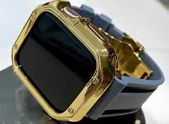 Apple WatchフレームカバーTPUケースand ラバーベルトカスタムバンドセット 38.40.41.42.44.45.49ultra ウルトラ 129