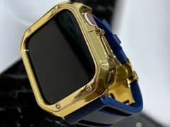 Apple WatchフレームカバーTPUケースand ラバーベルトカスタムバンドセット 38.40.41.42.44.45.49ultra ウルトラ 131