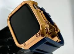 Apple WatchフレームカバーTPUケースand ラバーベルトカスタムバンドセット 38.40.41.42.44.45.49ultra ウルトラ 119