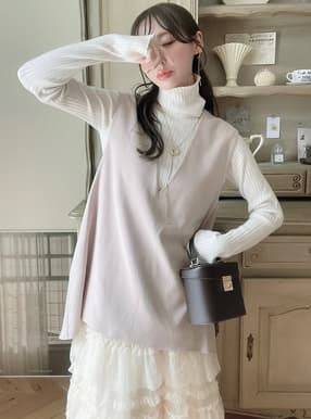 前後差ヘムロングベスト