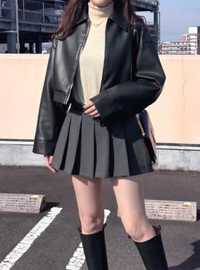 レザージップジャケット