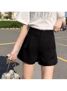 タックハイウエストショートパンツ