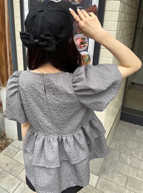 バックサテンダブルリボンキャップ