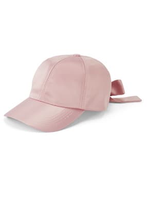バックリボンサテンキャップ