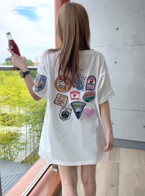 ワッペン刺繍Tシャツ