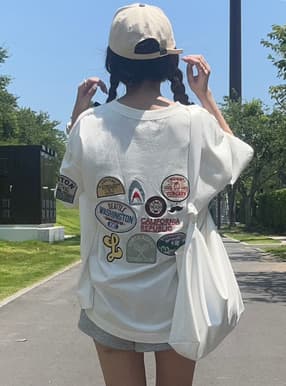 ワッペン刺繍Tシャツ