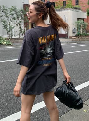 ロゴプリントビッグTシャツ